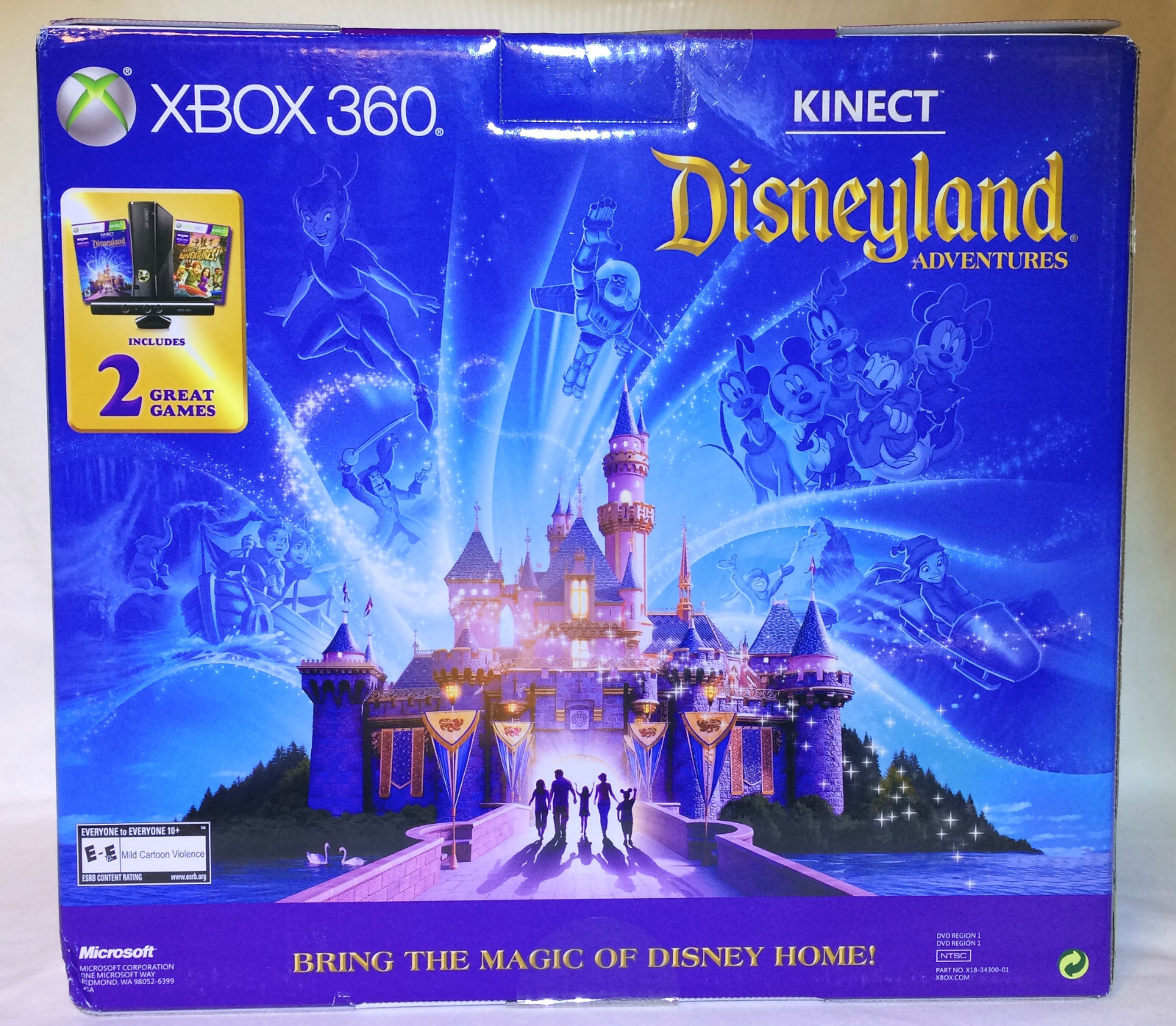 Microsoft XBOX 360 Kinect Holiday Bundle w/Disneyland Adventures & Kinect