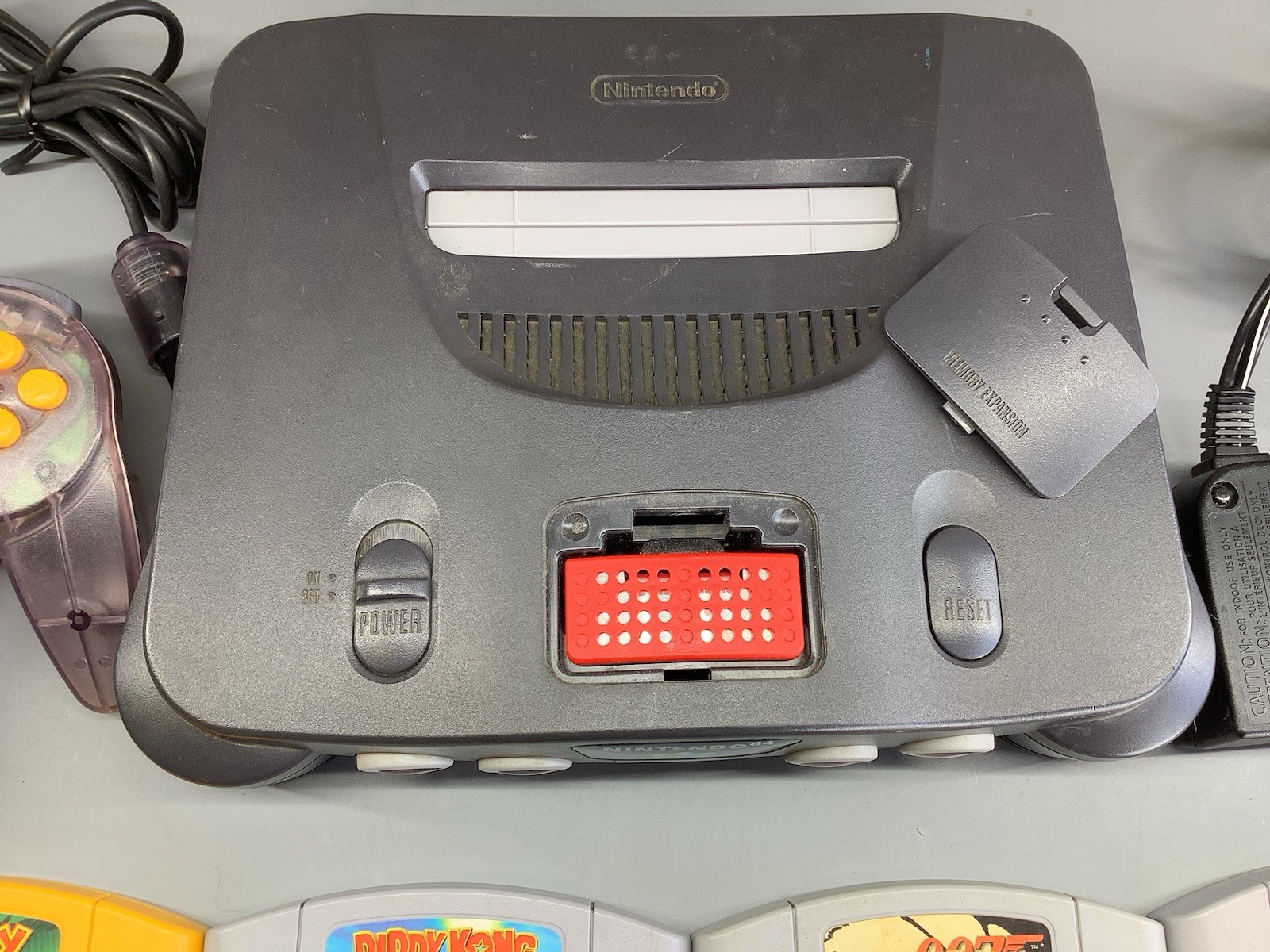 Nintendo 64 console bundle w expansion pak Donkey 64 Diddy 007 Mario Tennis