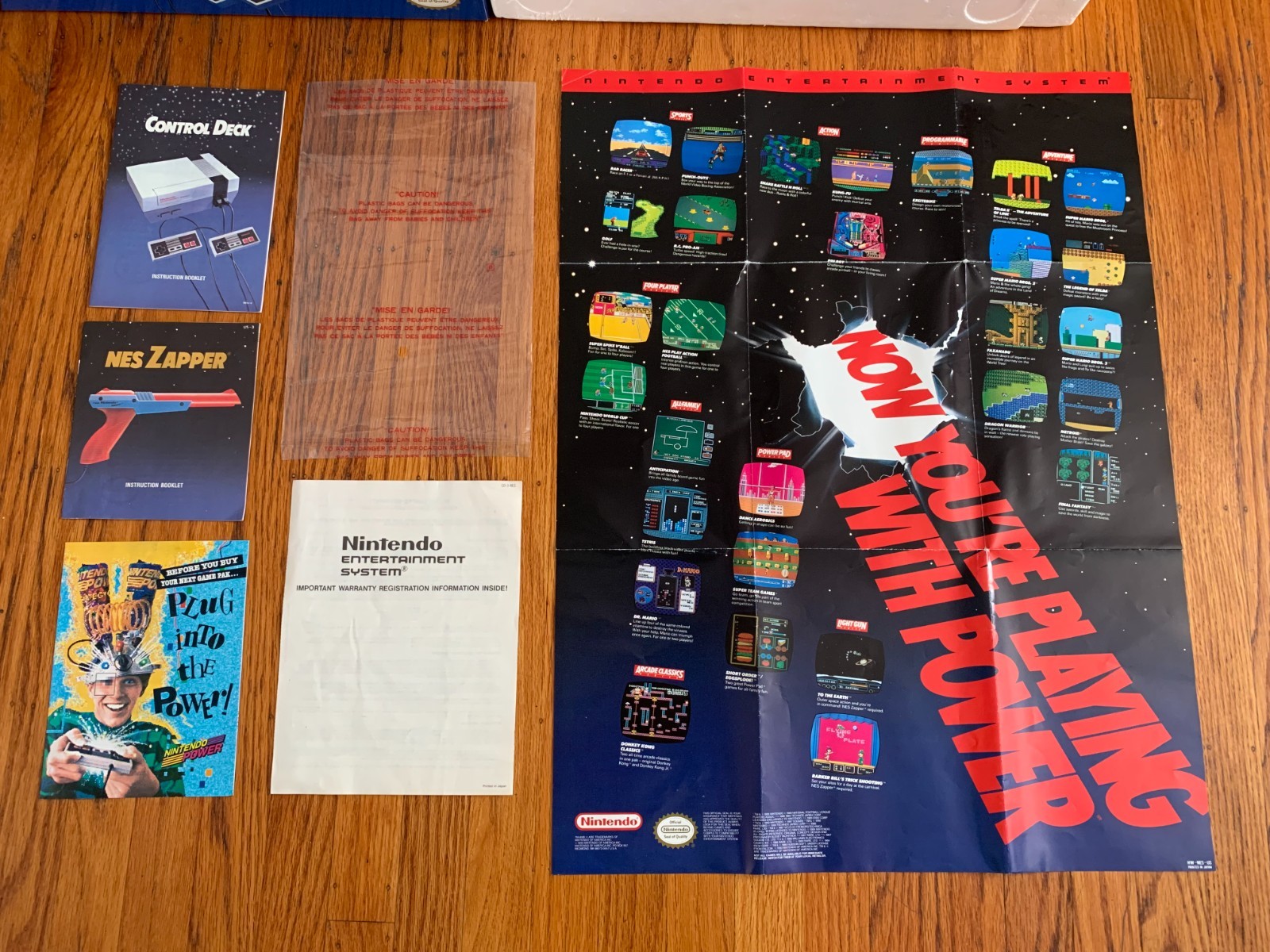 Nintendo NES Action Set console system 100% complete in box with protector