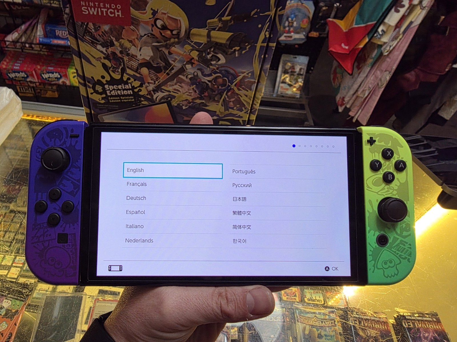 Nintendo Switch OLED Splatoon 3 Limited Edition Pristine CIB