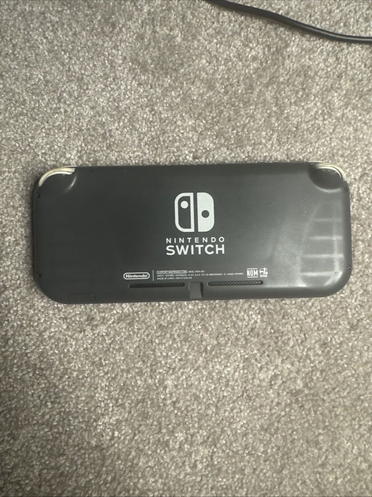 Nintendo Switch Lite Gray/White Handheld Console 32GB 720p Wi-Fi USB-C Tested