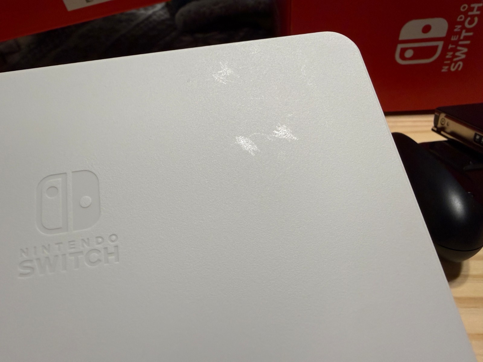 Nintendo Switch OLED Handheld Console – 64GB – White with Case, 64GB SD, Grip