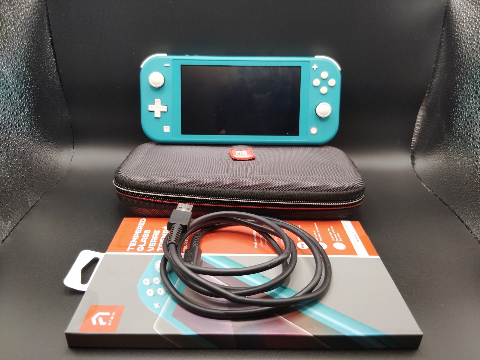 Nintendo Switch Lite Gaming Console – Turquoise (HDH-001) With accessories