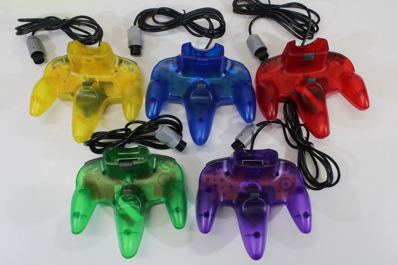 Nintendo 64 Clear Console Controller AC AV/HDMI Bundle N64 Plays US Japan Game