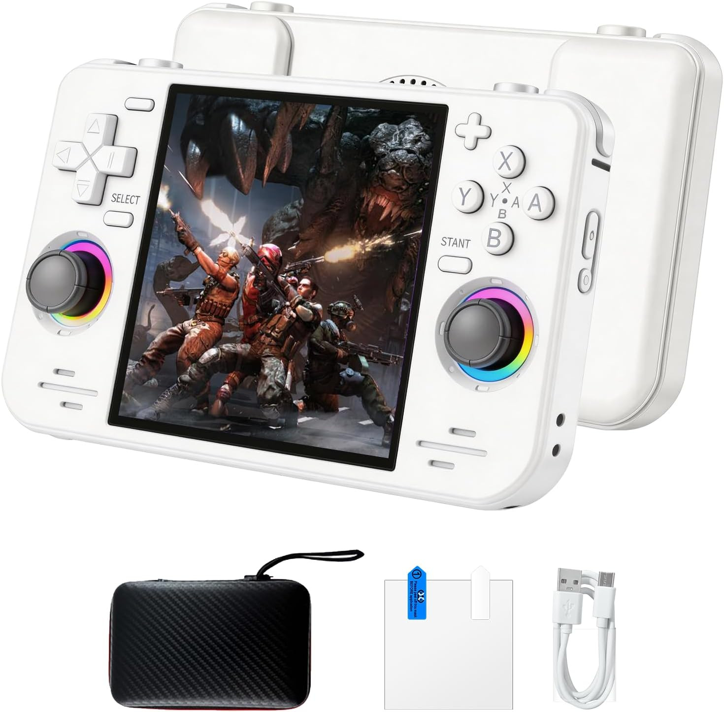 RF40H Retro Handheld Game Console, 4.0 Inch 720X720 IPS Screen, Built-In 18,000+