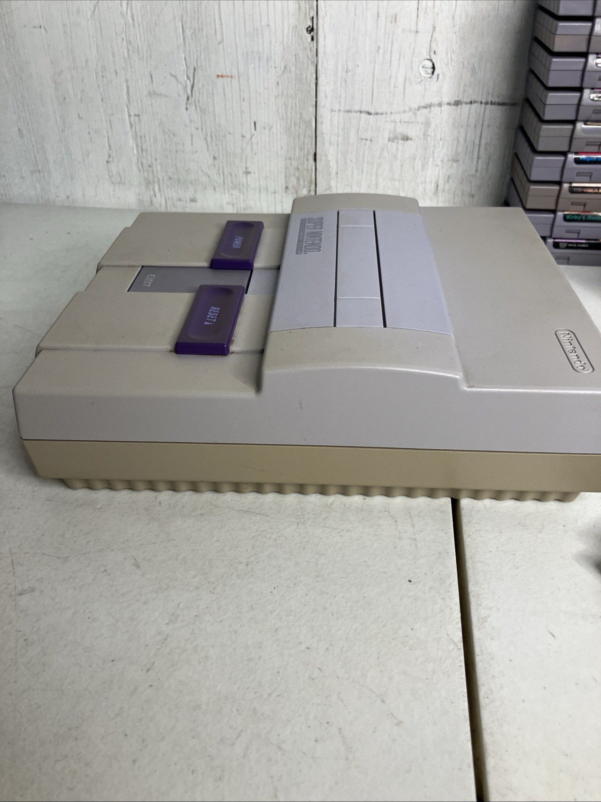 Super Nintendo SNES System Console Bundle 10 Games Mario World All Stars Zelda