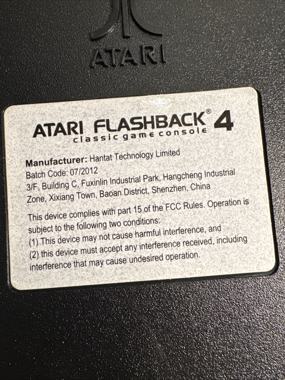 Atari 2600 Flashback 4 Games Console Built In Games TESTED