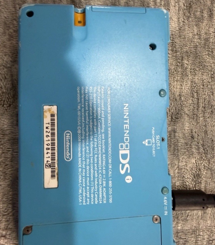Nintendo DSi Light Blue Handheld Video Game Console Wi-Fi Headphone Jack🔥