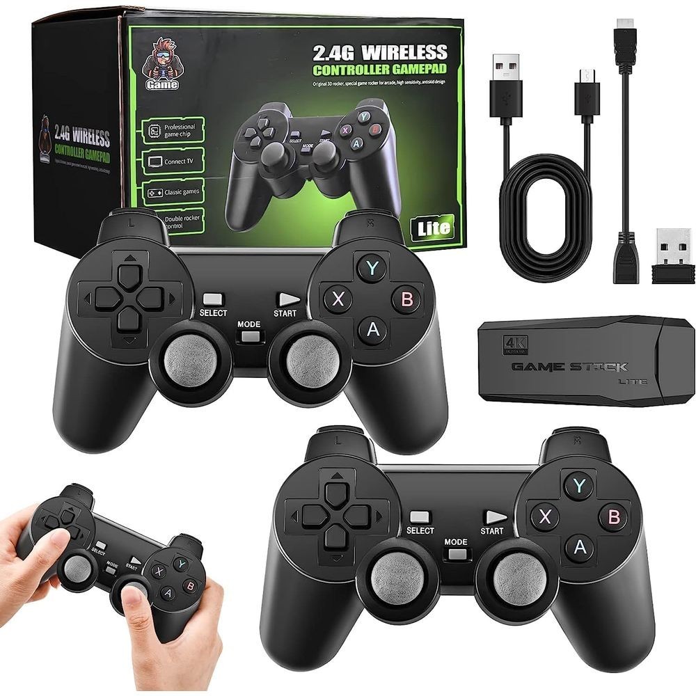 Retro Video Game Console 4K 10888 Games Wireless Controllers 32GB HDMI