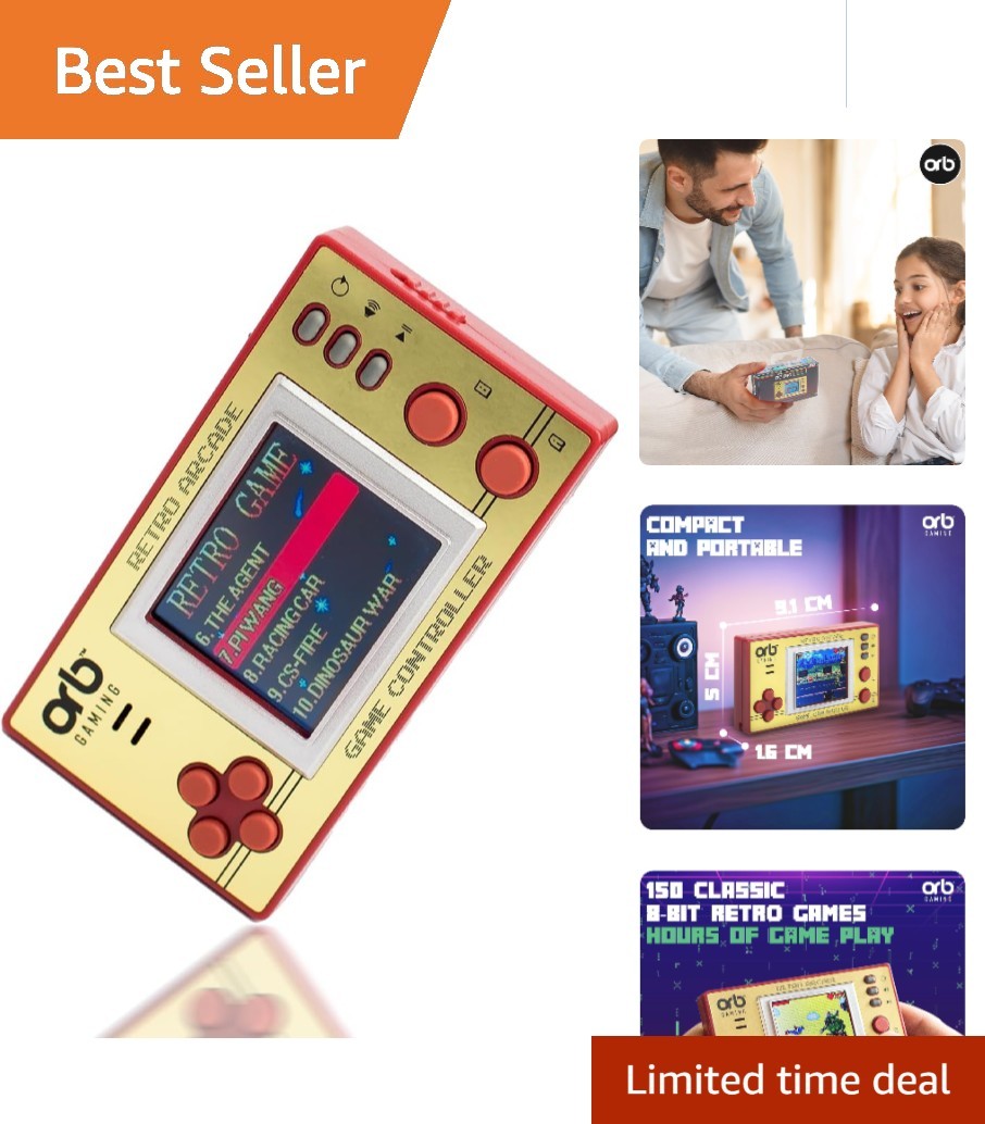 Immersive Retro Gaming Experience – Mini Console with 150 Built-in Games