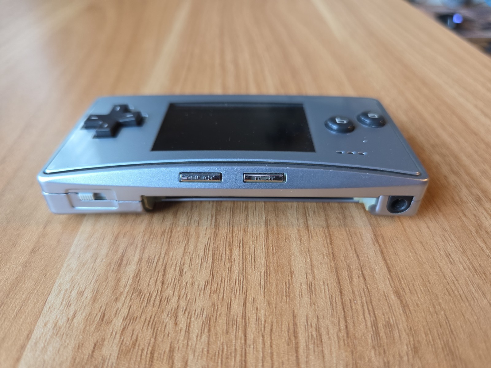 Authentic Silver Nintendo GameBoy Micro Console Good Tested W/ Charger