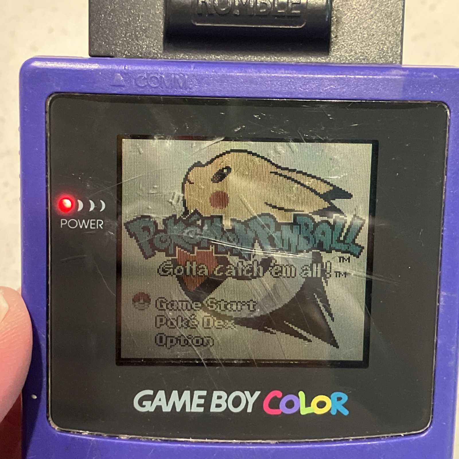 Pokemon GameNintendo GameBoy Color Handheld Condole CGB-001 Grape | TESTED READ