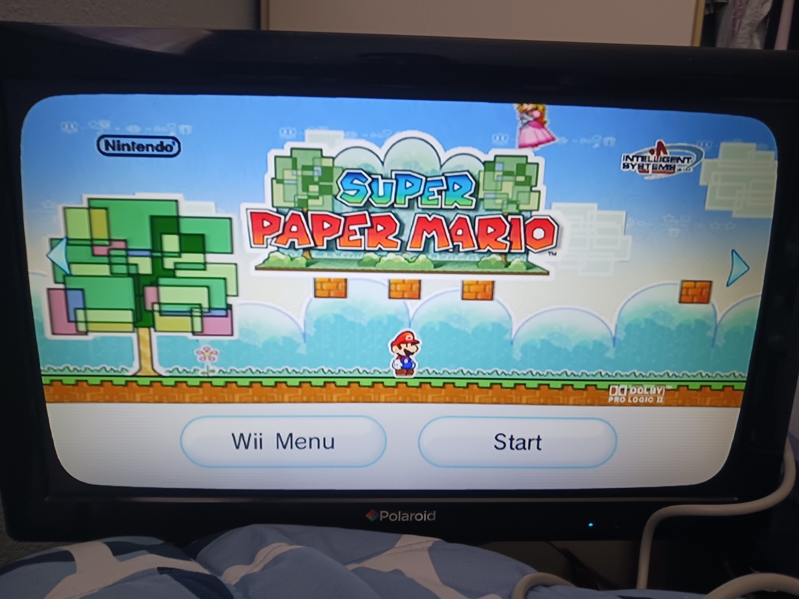 Nintendo Wii Console Bundle (RVL-001) Super Paper Mario GameCube Compatible