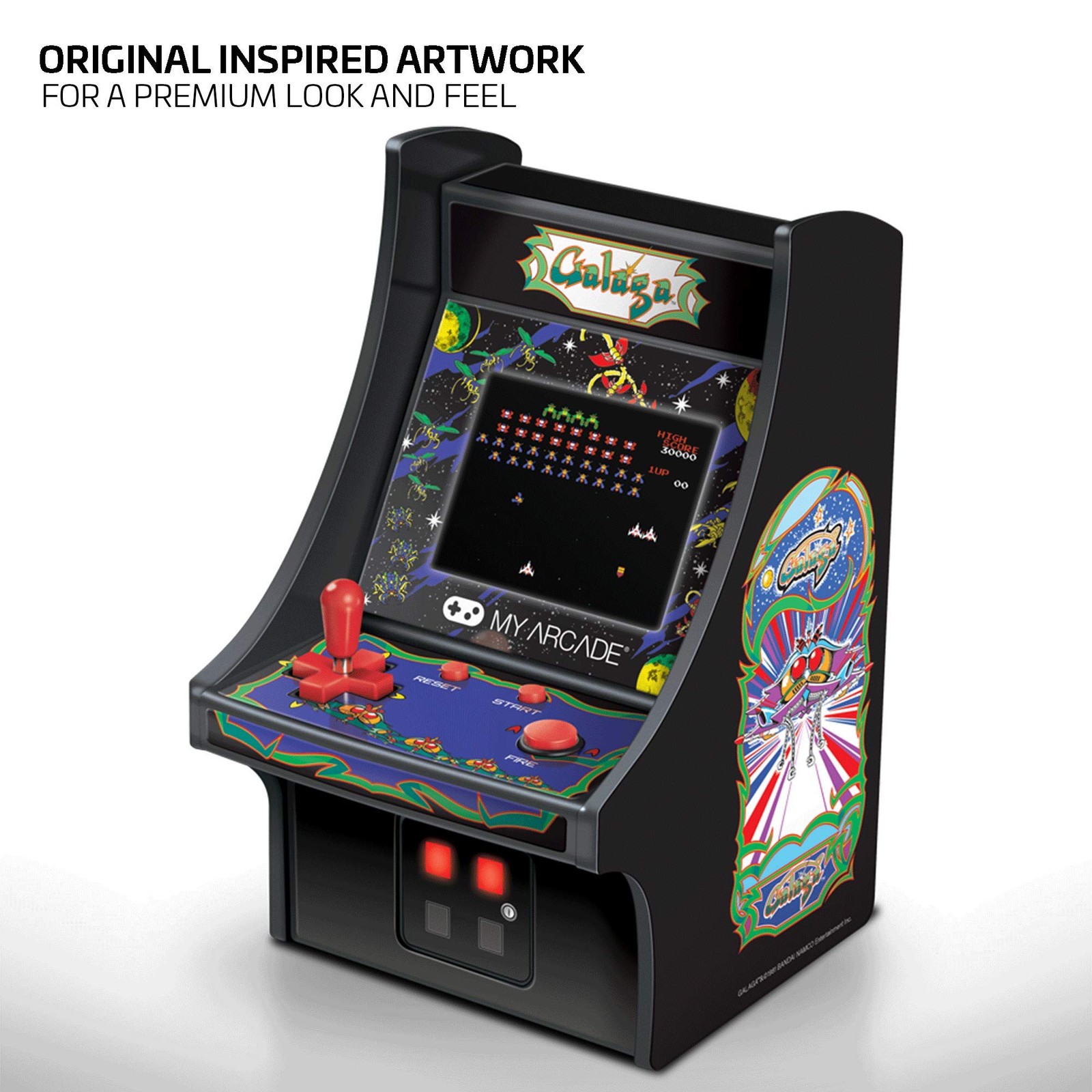 My Arcade Micro Player Mini Machine: Galaga Video ONE SIZE, Black