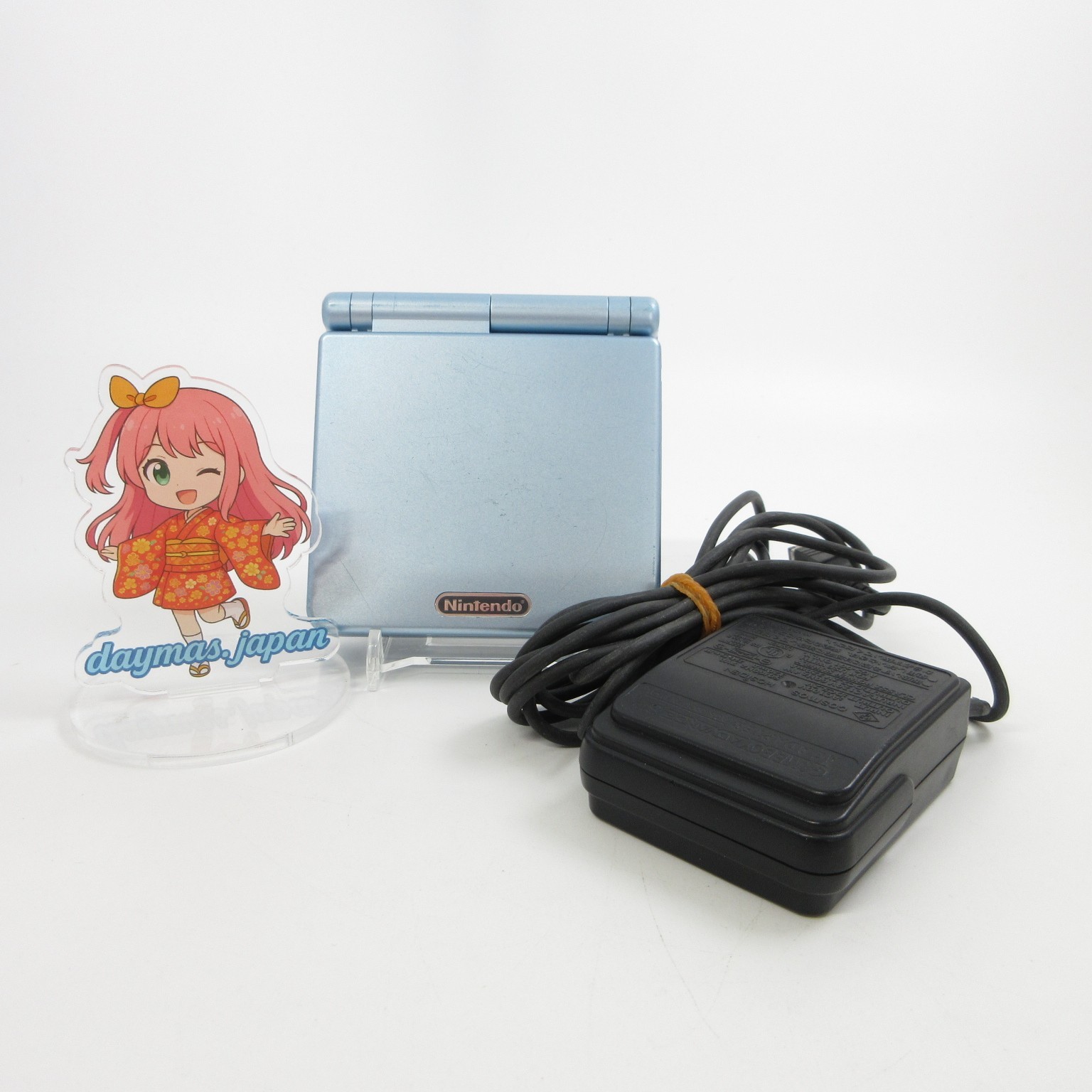 【Very Good】Nintendo GameBoy Advance SP Pearl Blue GBA Console #RET08/0602/07