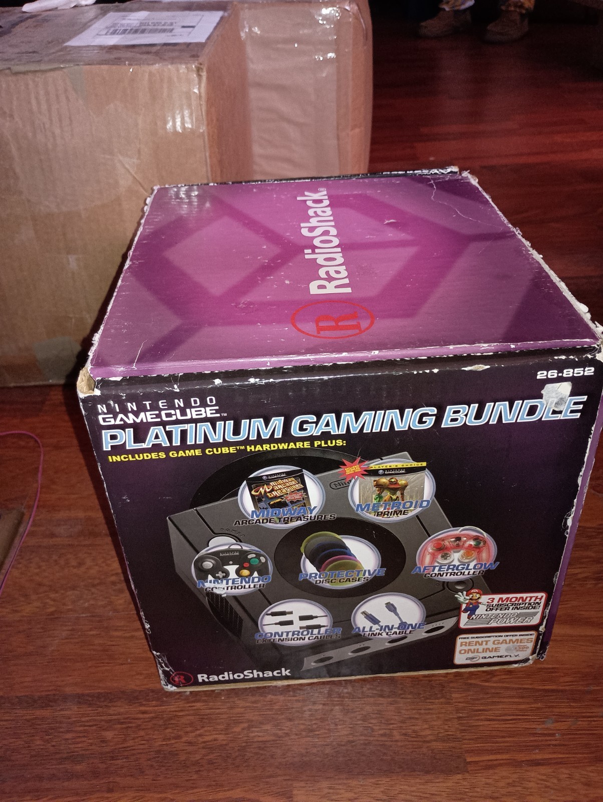 Radio Shack Nintendo GameCube Console System Platinum Gaming Bundle RARE!