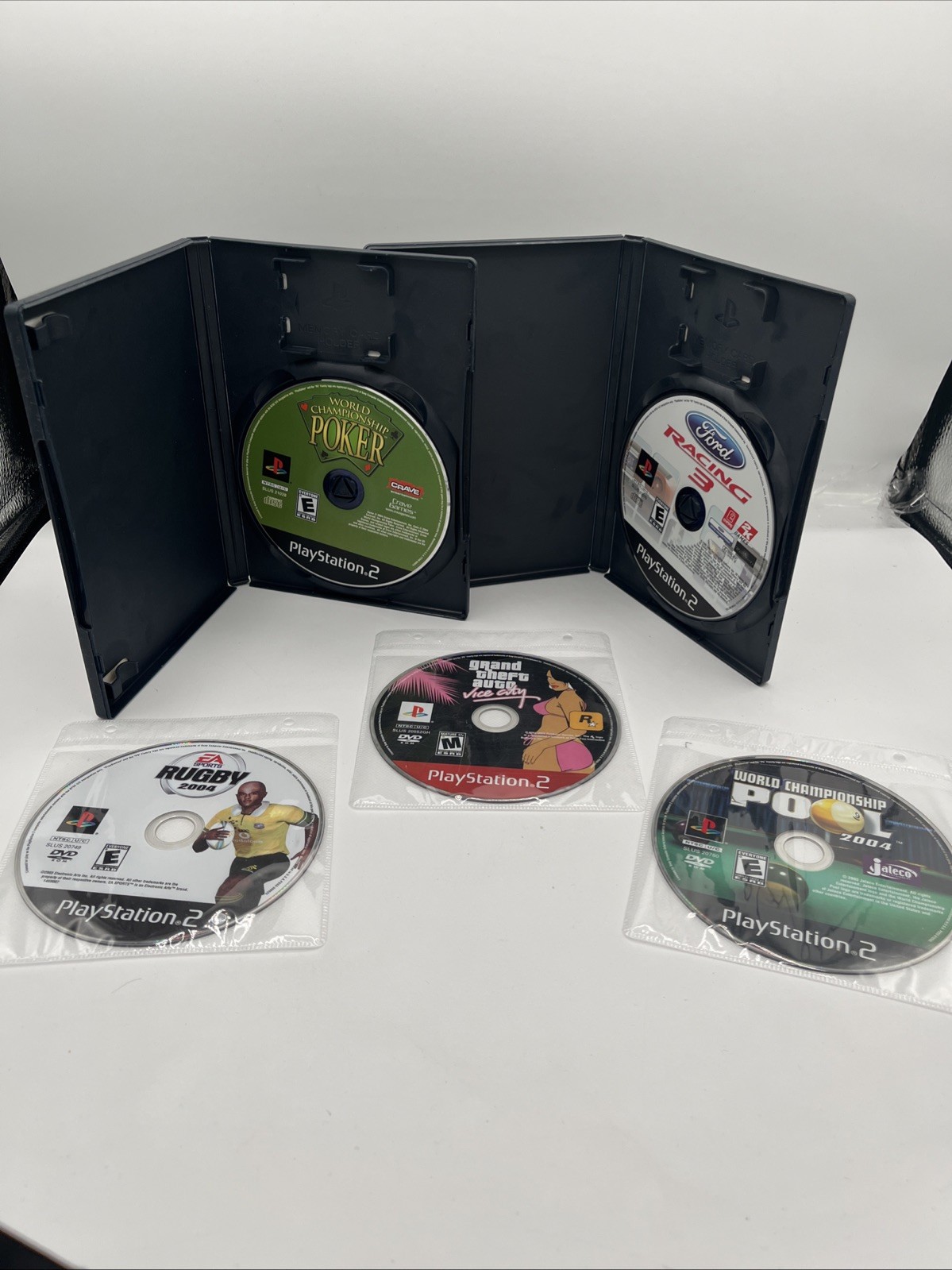 PlayStation 2 PS2 Fat Console Bundle SCPH-39001 – Network Adapter 5 Games & 🎮