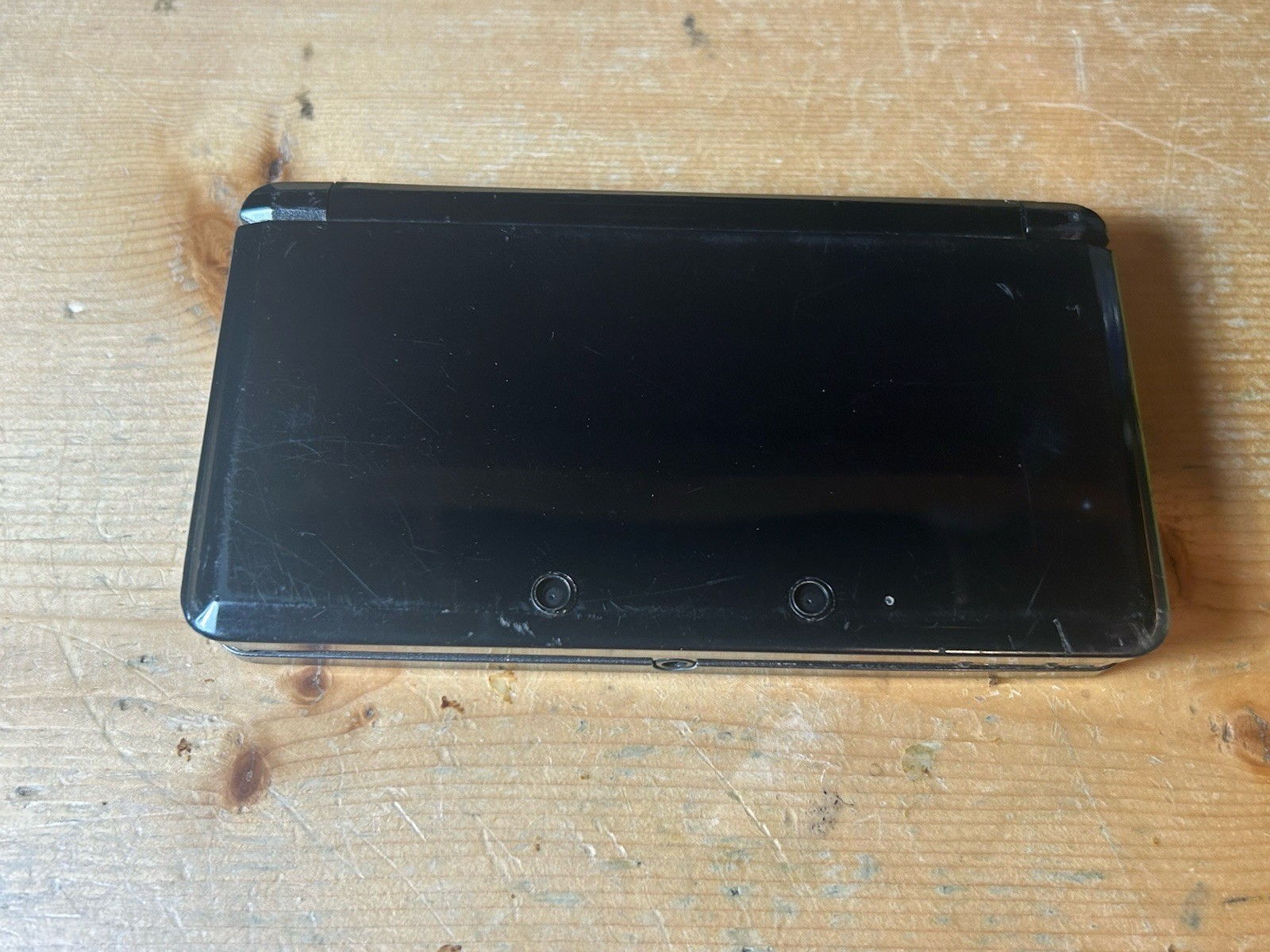 PARTS OR Repair Nintendo 3DS Black Handheld Console Broken As Is System Only