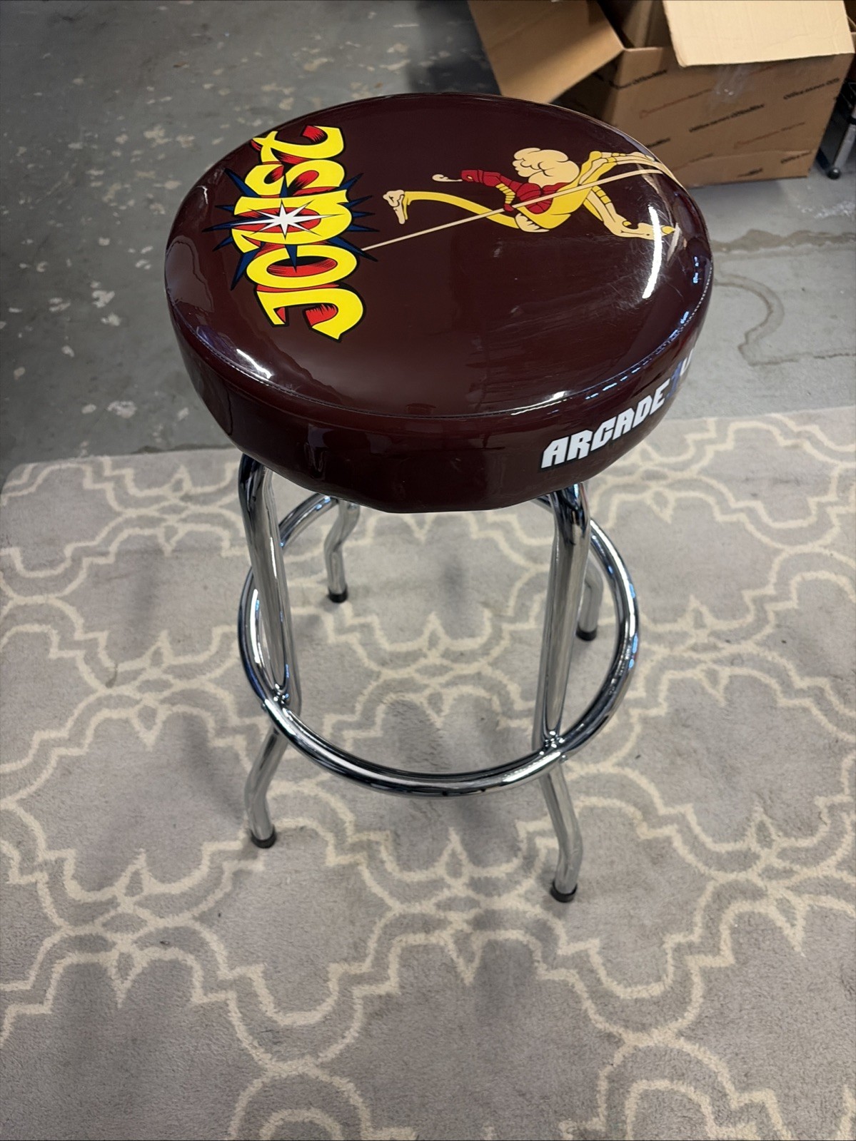 Arcade1Up Joust Adjustable Arcade Stool Chrome Steel 21.5″ to 29.5″