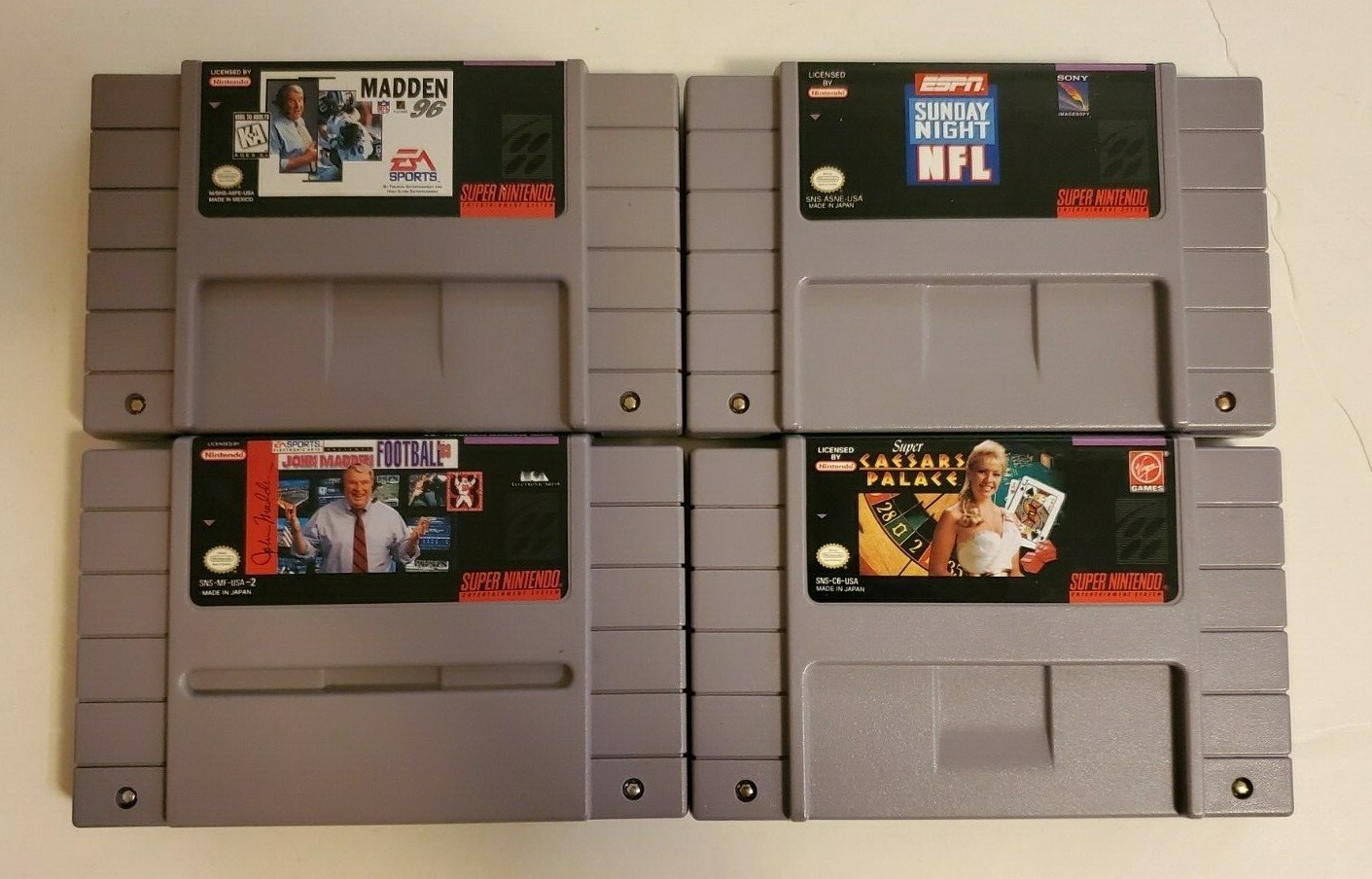 Super Nintendo Entertainment System SNES Console Bundle 1 Controller 4 games