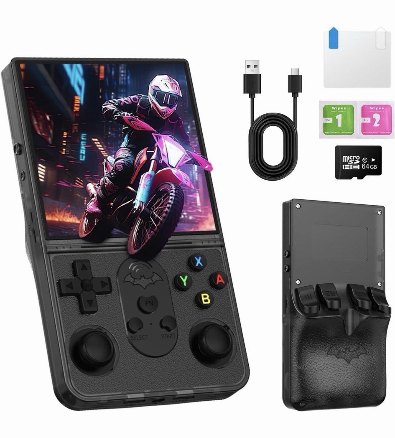 R36 Promax Retro Handheld Game Console 4.0 Inch Screen