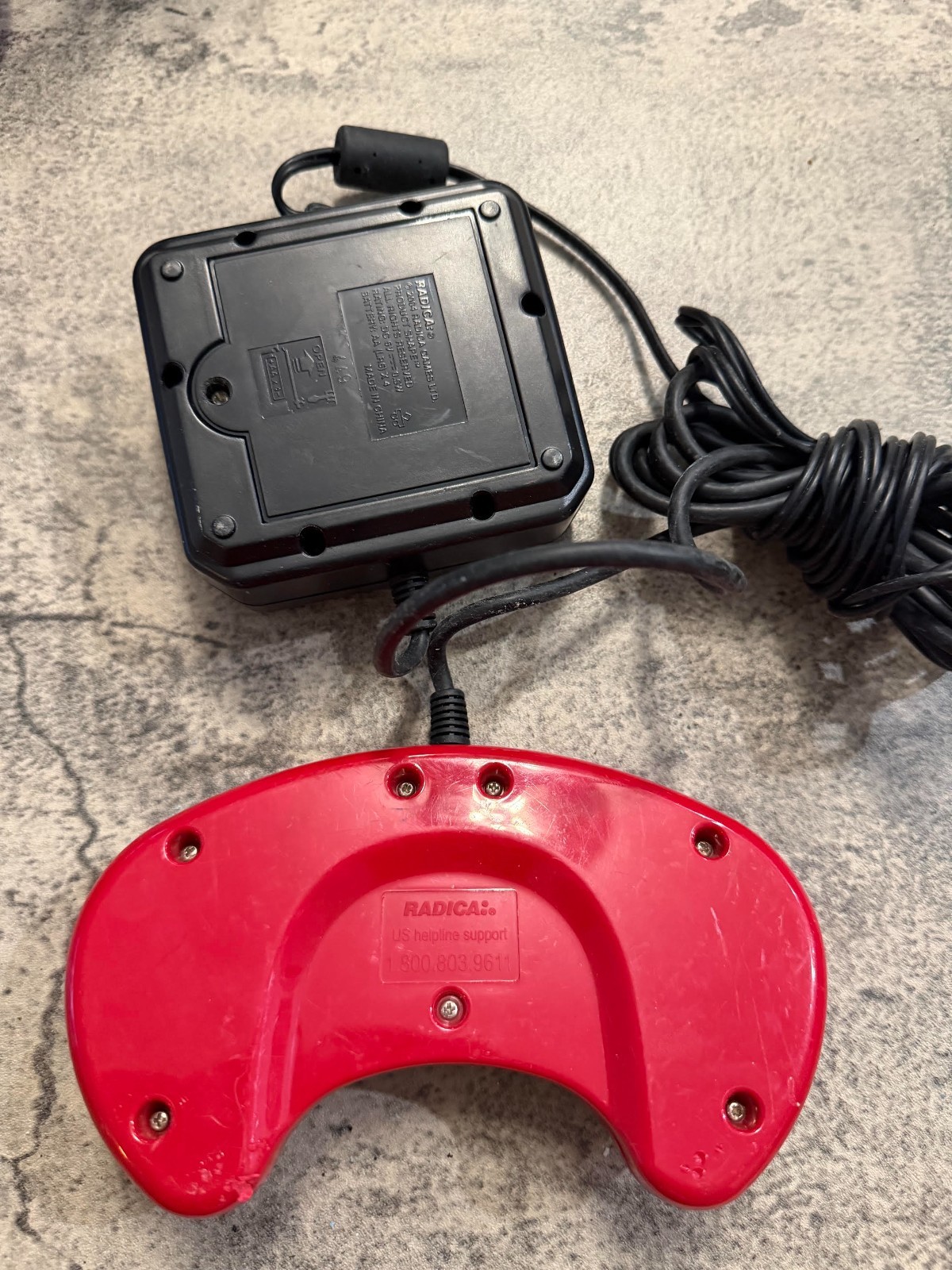 Radica 2003 Sega Genesis Mini Plug & Play Console 16 Bit Power – Red Controller
