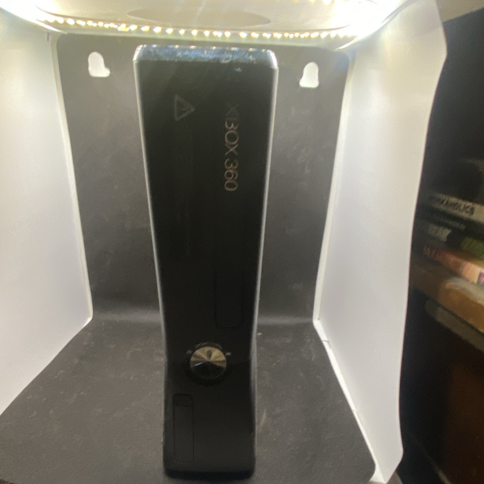 Microsoft Xbox 360 S RED RING!! Black Home Console HDMI Wi-Fi Capability