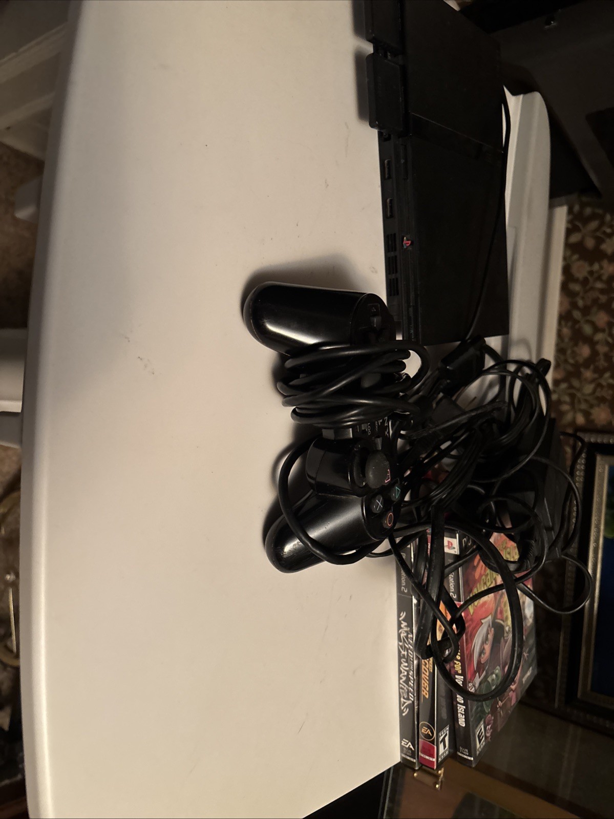Guaranteed PlayStation 2 PS2 Console Slim Black + 1 Controllers, And 3 Games