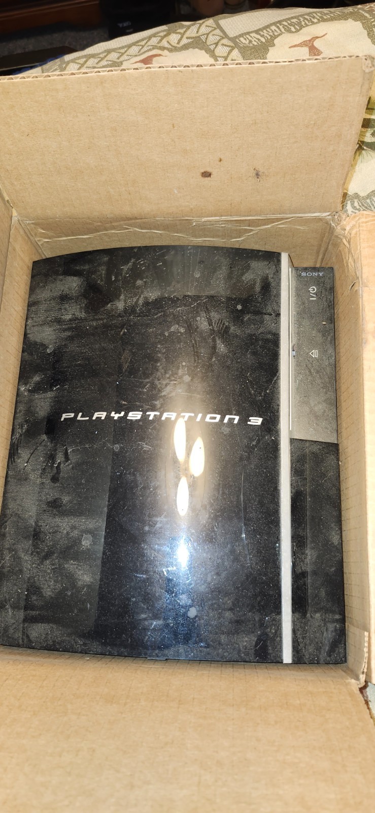 PlayStation 3 PS3 Fat Console ONLY – ORIGINAL 74GB CECHL01 (Tested and Works OK)