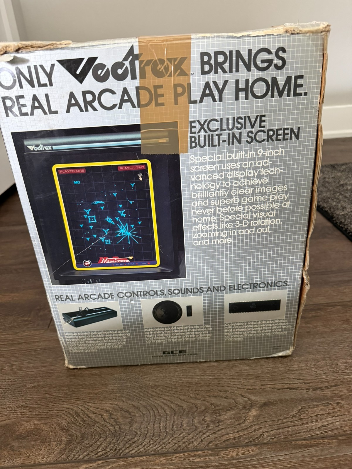 Vectrex HP 3000 Arcade System Console w/Controller 7 Games + Box TESTED