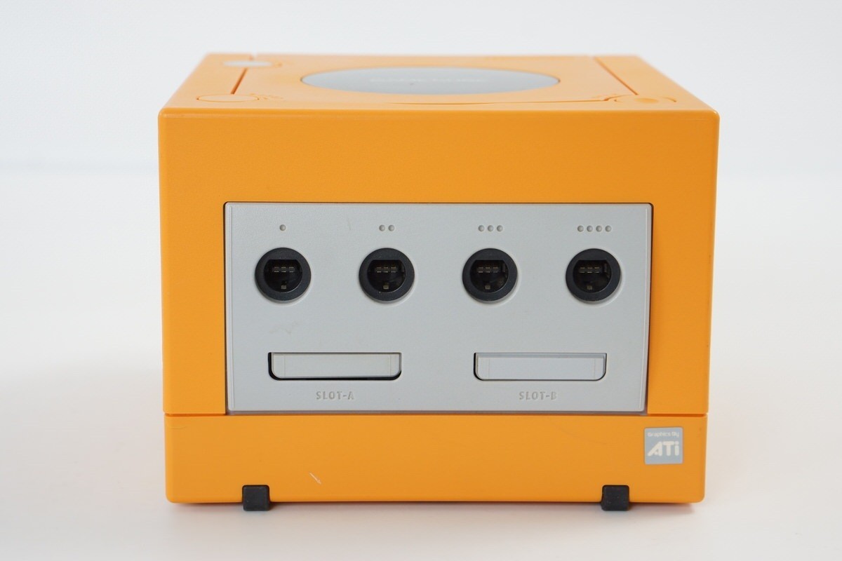 Gamecube Orange Console Boxed DOL-001JP For Japan Game Tested System DN11110503