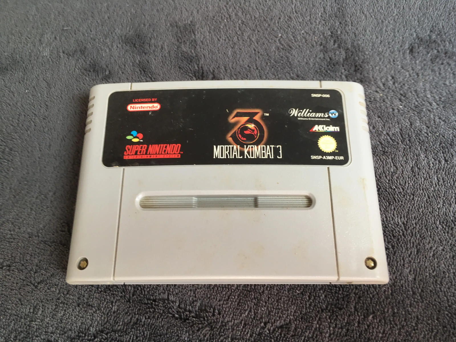 Super Nintendo Mortal Kombat 3 EUR Very Good Condition