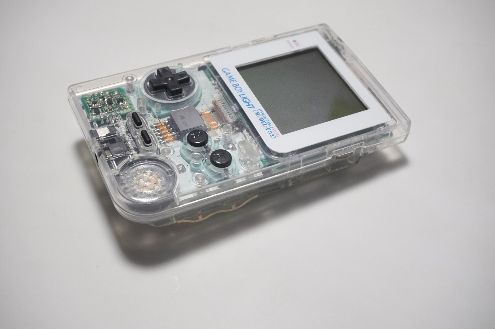 Game Boy Light Re-Shell Famitsu 500 clear console Japan GBL system US Seller