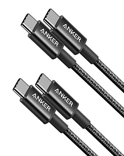 Anker Heavy-Duty Nylon USB-C &amp USB-C 2.0 Cables (2-Pack) [PD Compatible/High