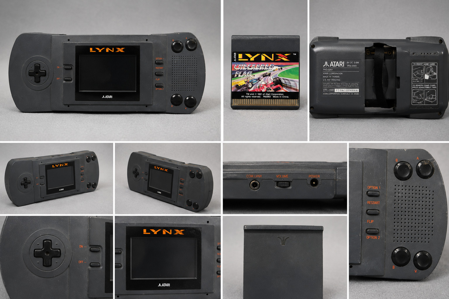Atari Lynx Console – Was Working Screen crack – See Photos Bonus Checkered Flag