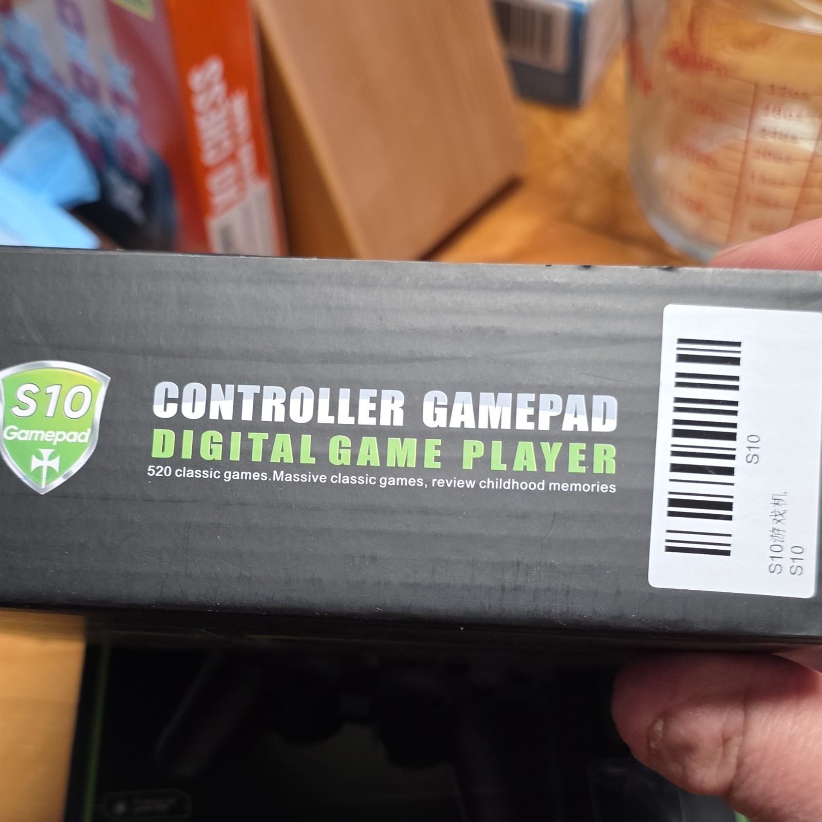 S10 Gamepad Handheld System, HDMI, Classic Games, Long Battery, Black