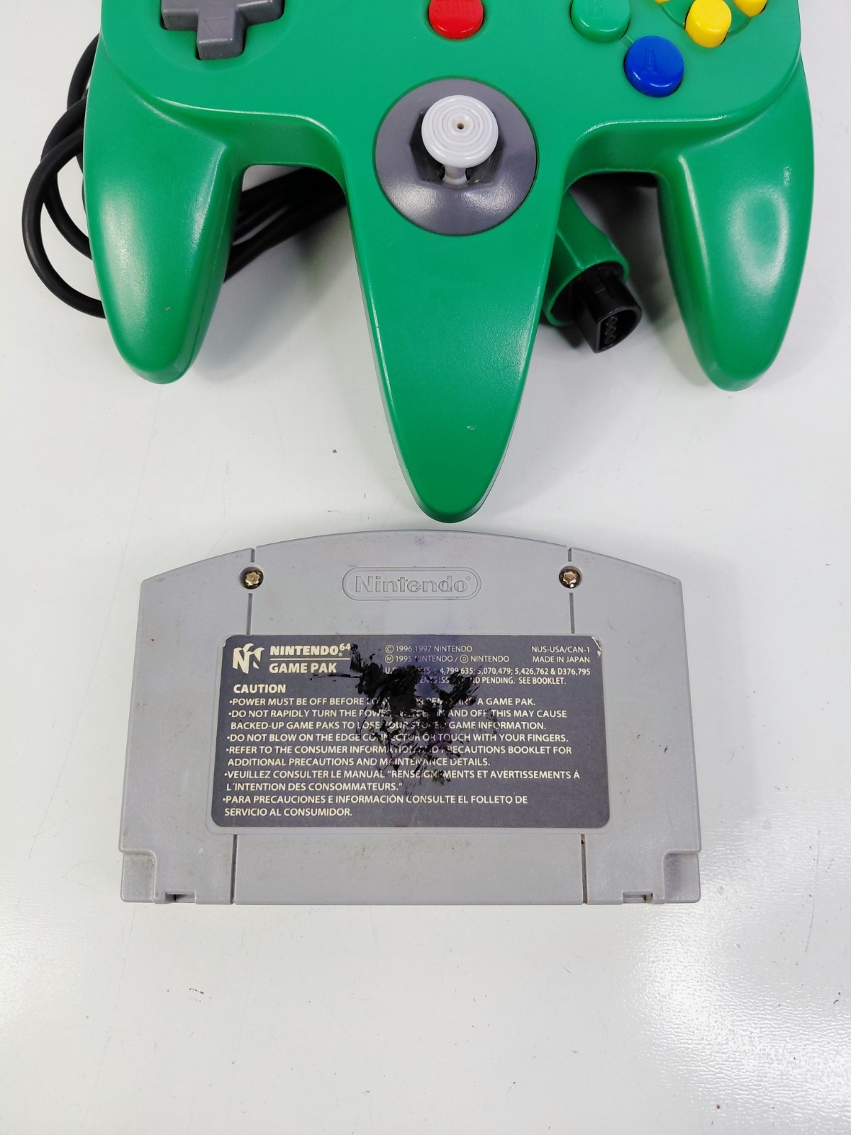 Nintendo 64 Console N64 w/ Controller Power & AV Cables Tested Working ALL OEM