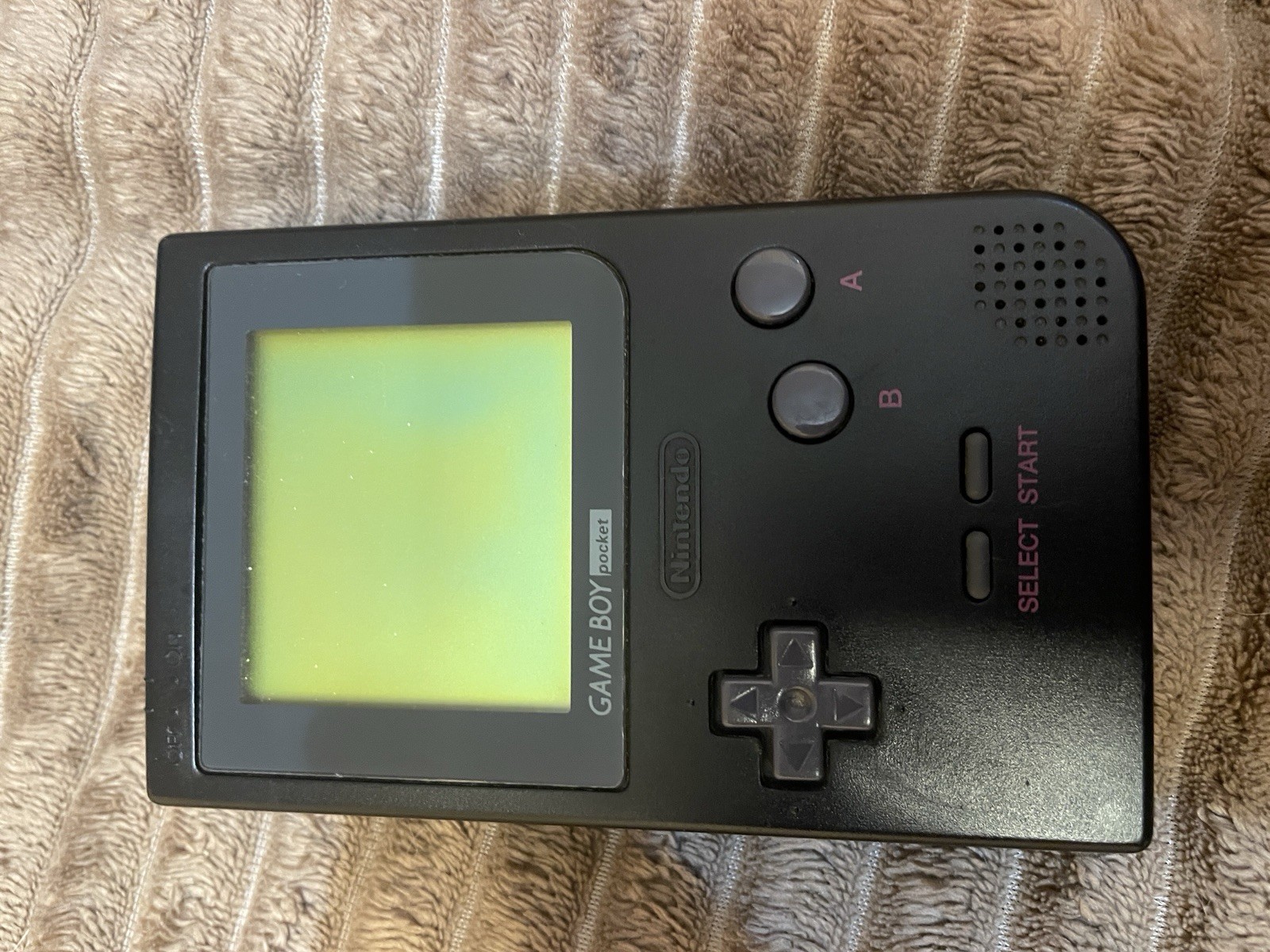 Nintendo Game Boy Pocket Black Handheld System w/ Headphone Jack MGB-001