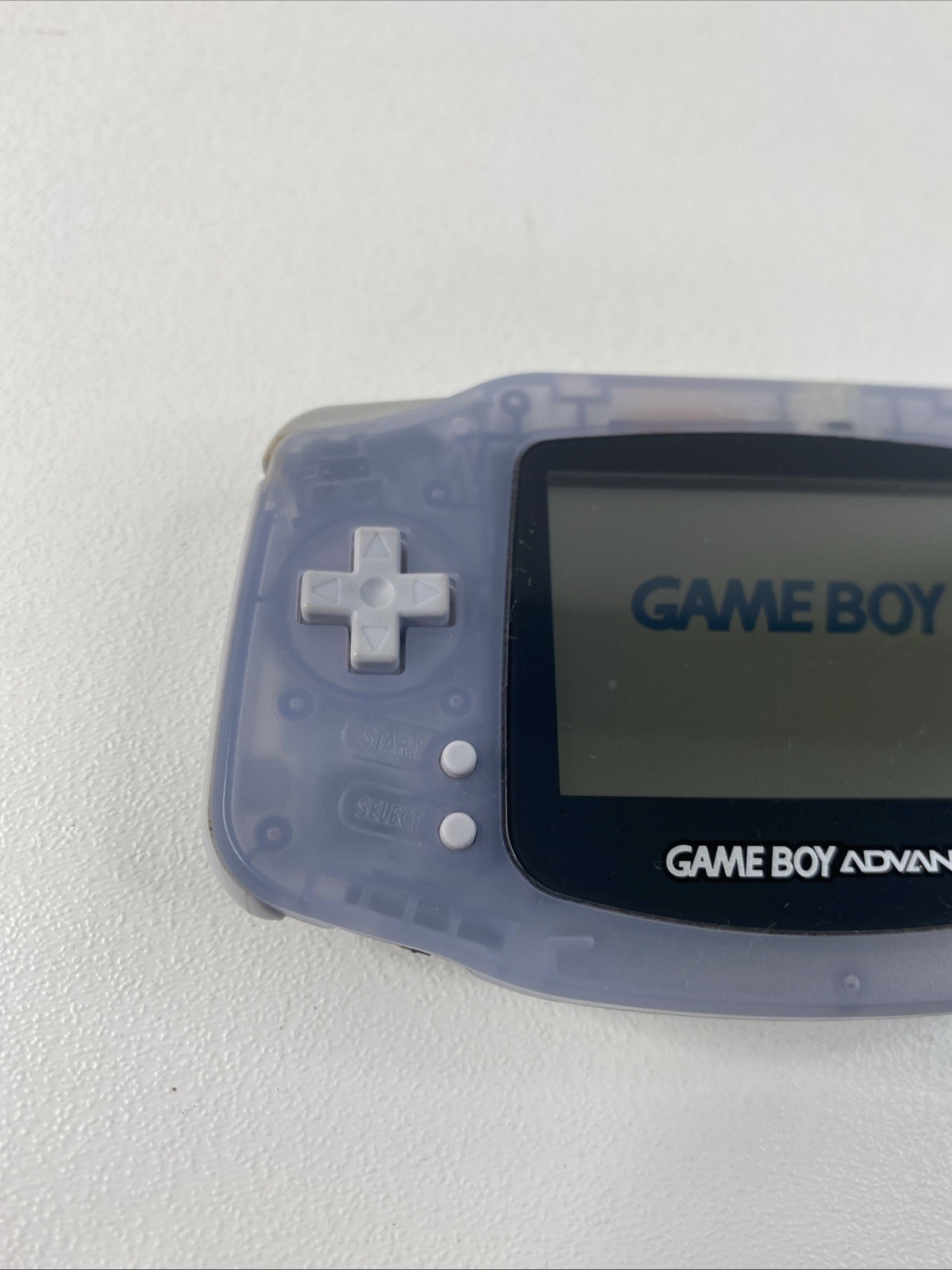 Nintendo Game Boy Advance Console System Clear Glacier TESTED AUTHENTIC