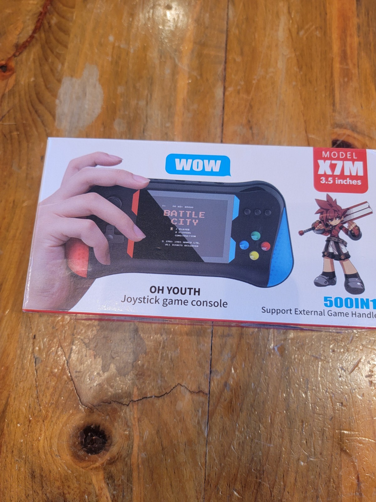 OH YOUTH JOYSTICK GAME CONSOLE- MODEL X7M – 3.5 INCHES -RED & BLUE –