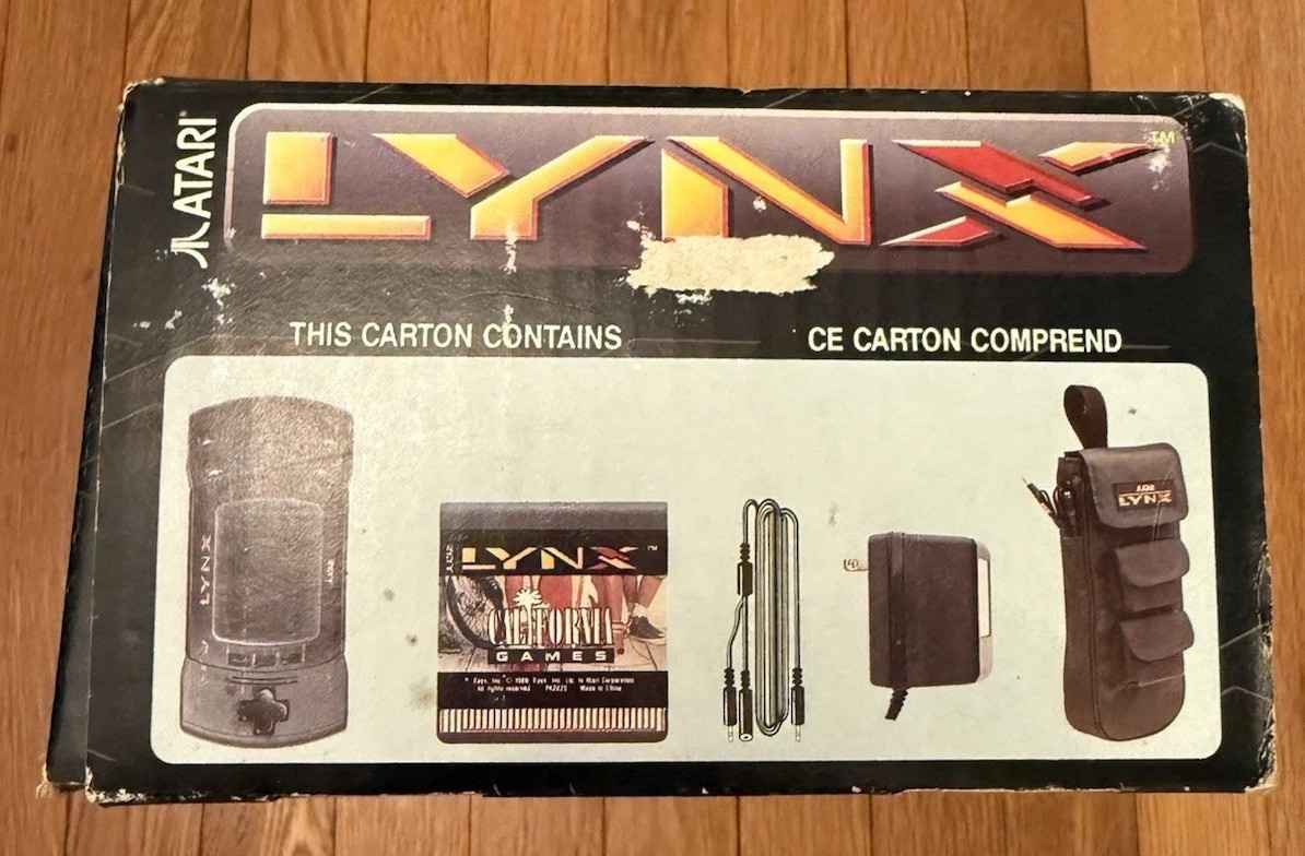 Atari Lynx Model 2 Deluxe Pack Handheld Console PA4111 w Box & Manual Tested