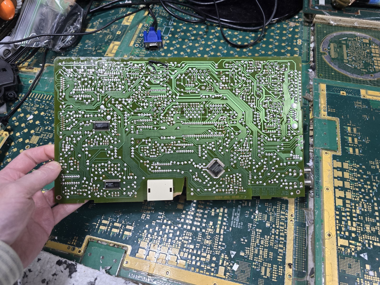 Philips CDI 910 EXACT CORROSION Motherboard-Not Tested-Intact-PARTS-READ ALL