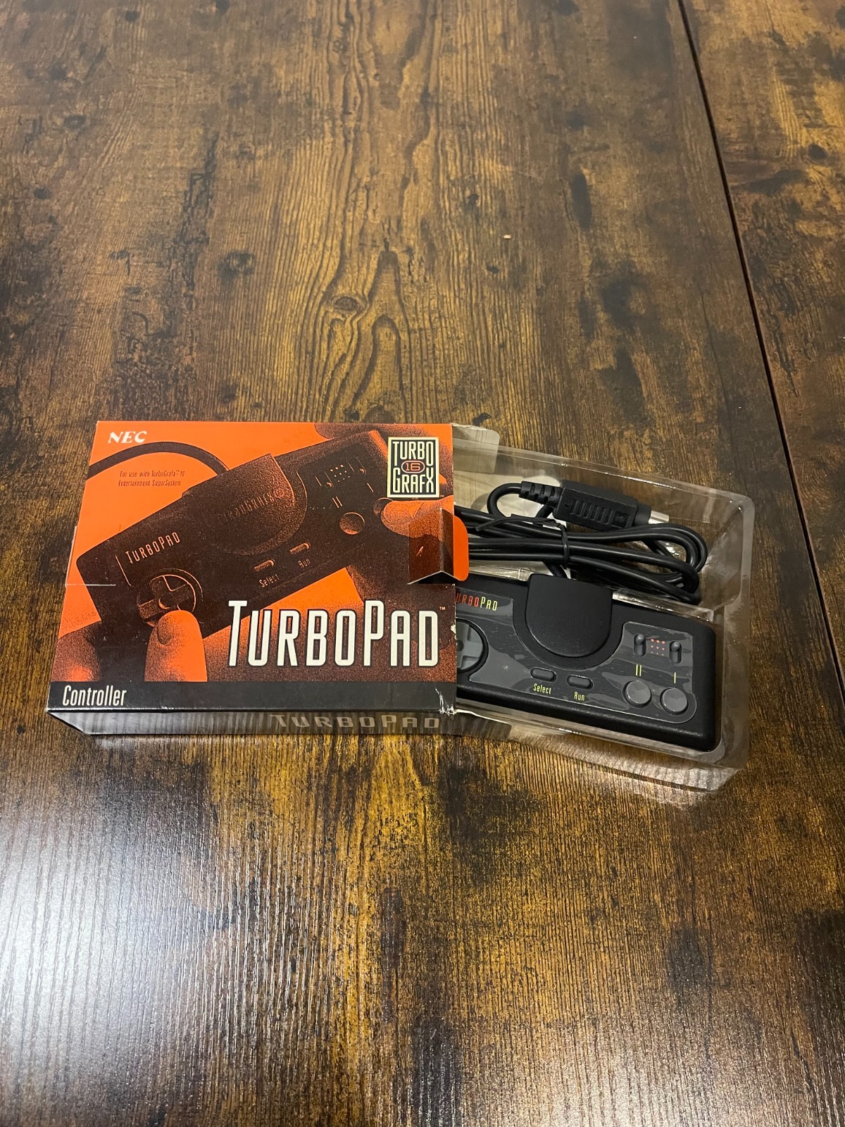 TurboGrafx-16 Console Bundle w/ 4 Games OEM Controller & NIB Turbo Pad
