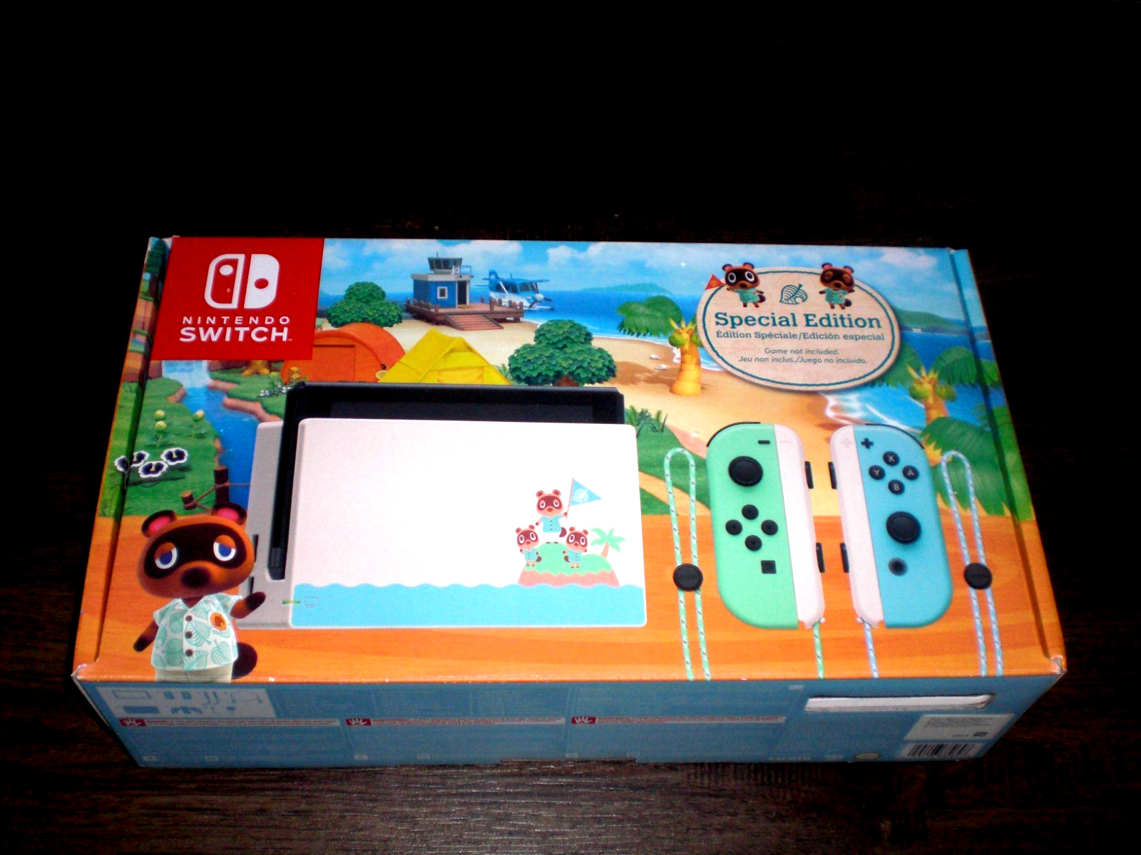 CLEAN Nintendo Switch Animal Crossing New Horizons Edition Console COMPLETE CIB