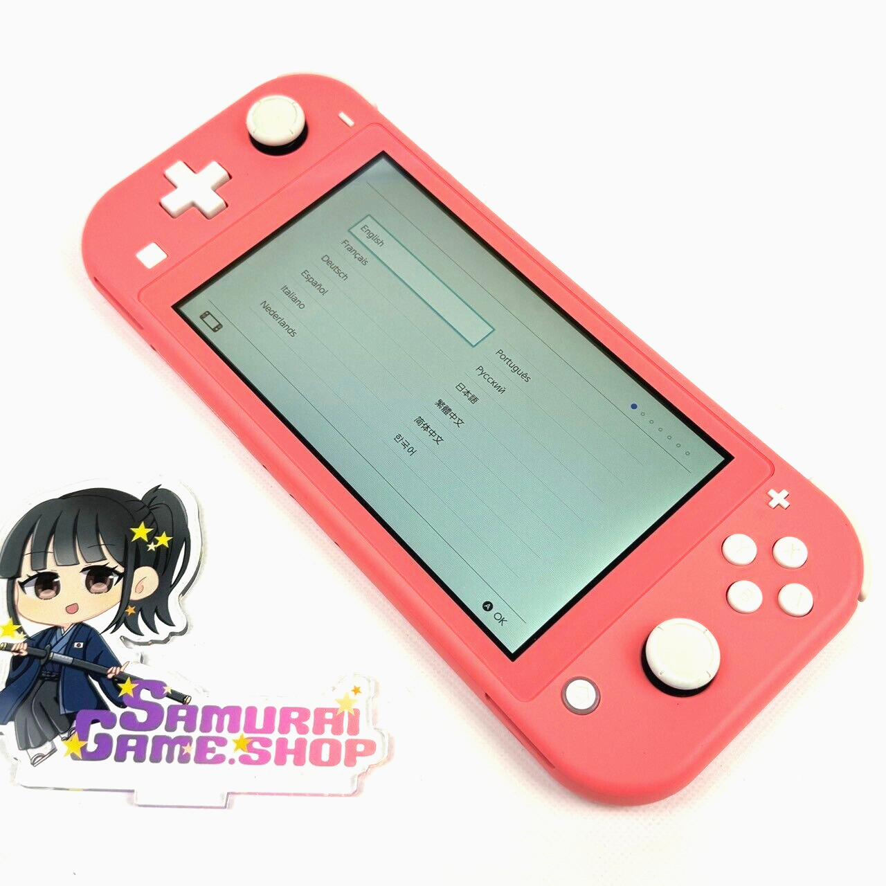 Refurbished Nintendo Switch Lite Coral Pink Console Only Region Free Ship First