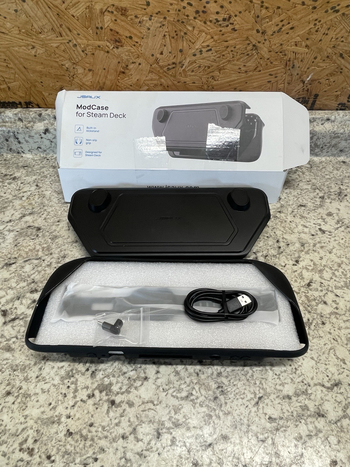 JSAUX Mod Case for Steam Deck PC0104 (New, Damaged Box)