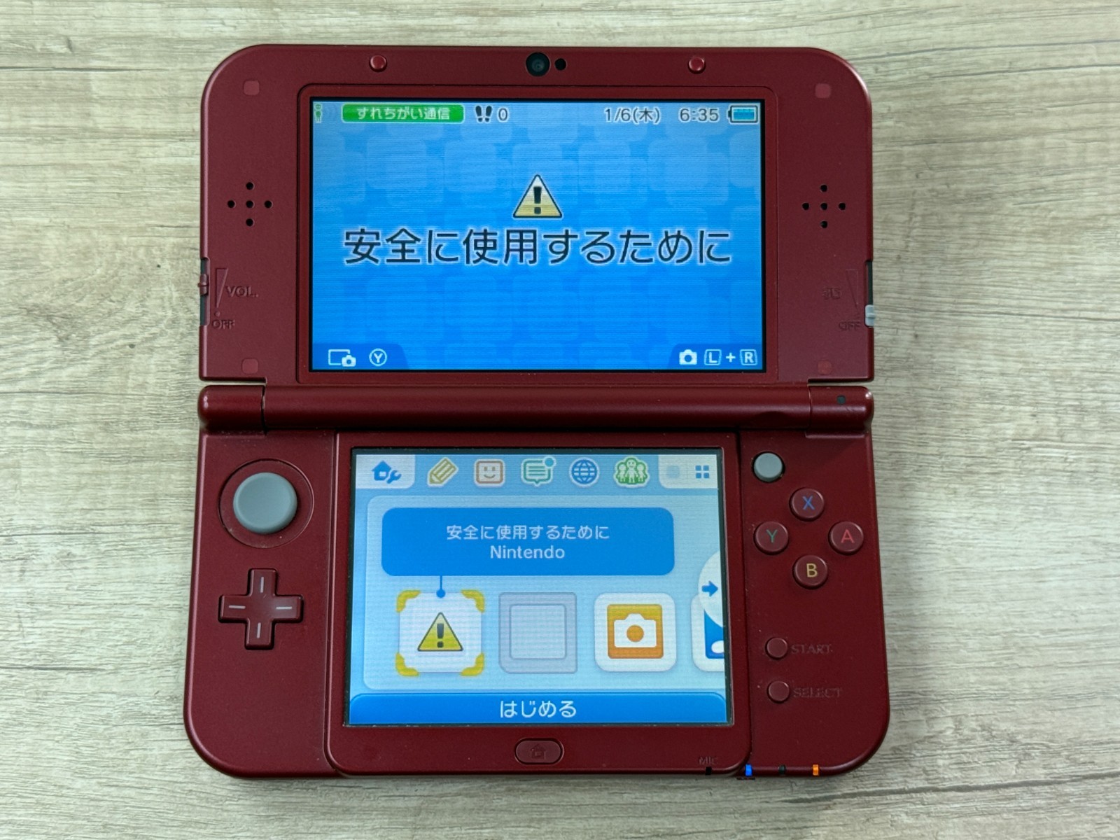 RANK B+ Nintendo New 3DS LL XL Metallic Red Console Tested Japan ver D9870