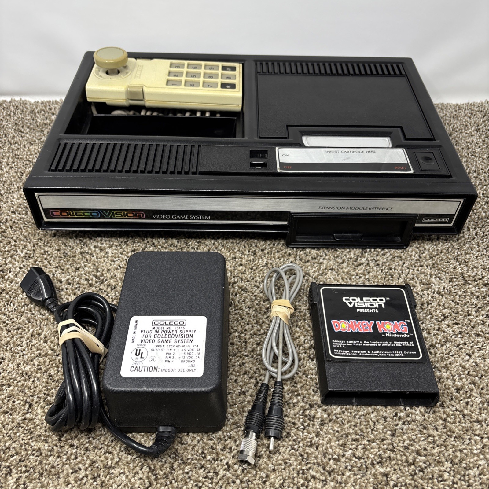 Colecovision Console Bundle Lot With Game 100% TESTED WORKING