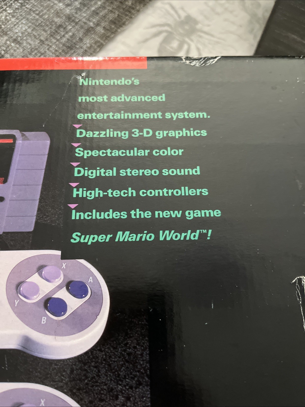 Super Nintendo SNES Console Super Set Near Complete Super Mario World+Games!