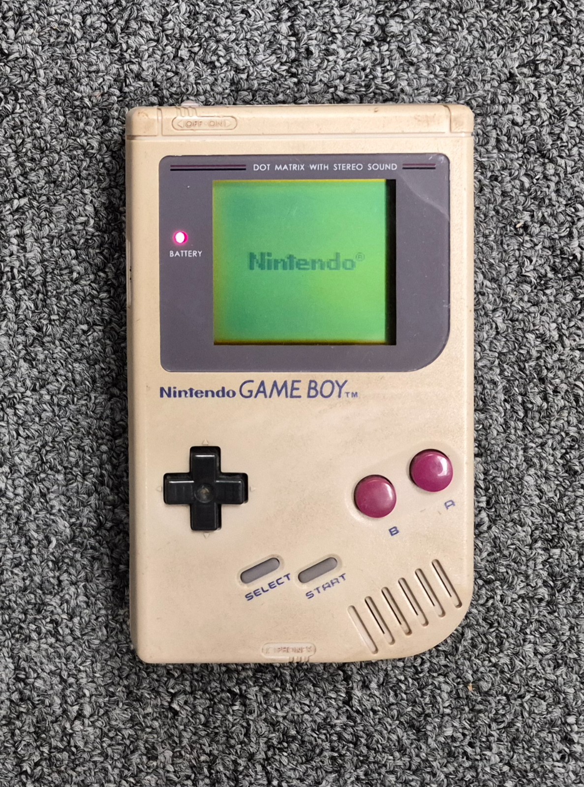Nintendo Game Boy Launch Edition Handheld System Original GB Gray Tested!